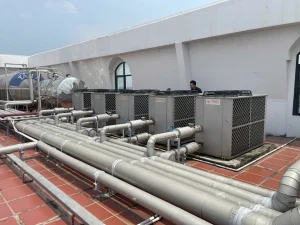 Dự Án Hệ Thống Nước Nóng Heat Pump Cho Khách Sạn Và Công Trình Lưu Trú